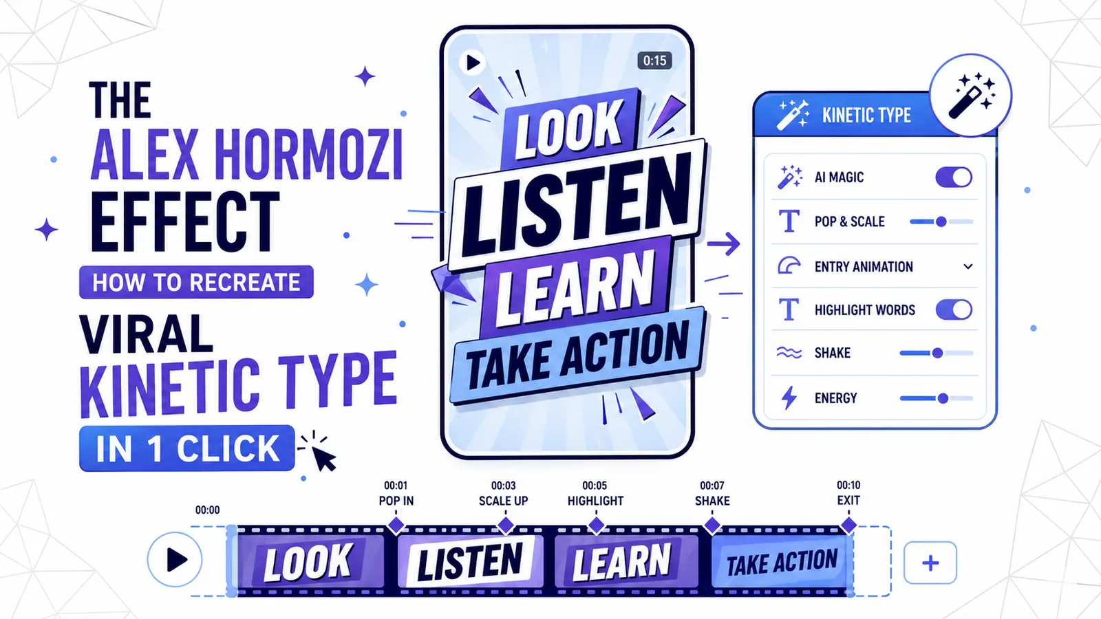 The Alex Hormozi Effect: How to Recreate Viral Kinetic Typography in 1 Click