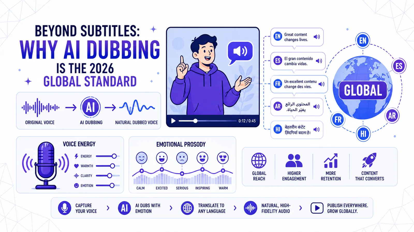 Beyond subtitles: why AI dubbing is the 2026 global standard