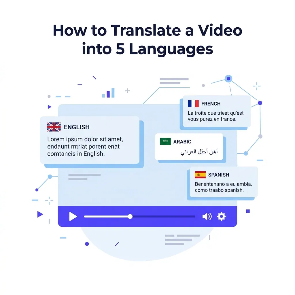 How to Translate Video Subtitles into 5 Languages in One Click