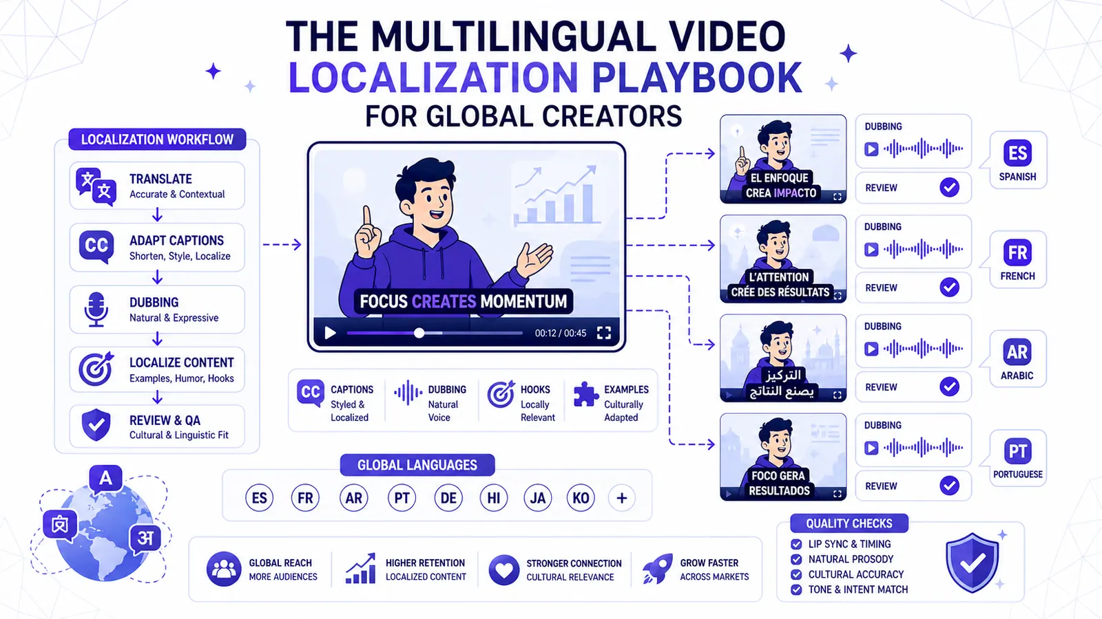 The Multilingual Video Localization Playbook for Global Creators